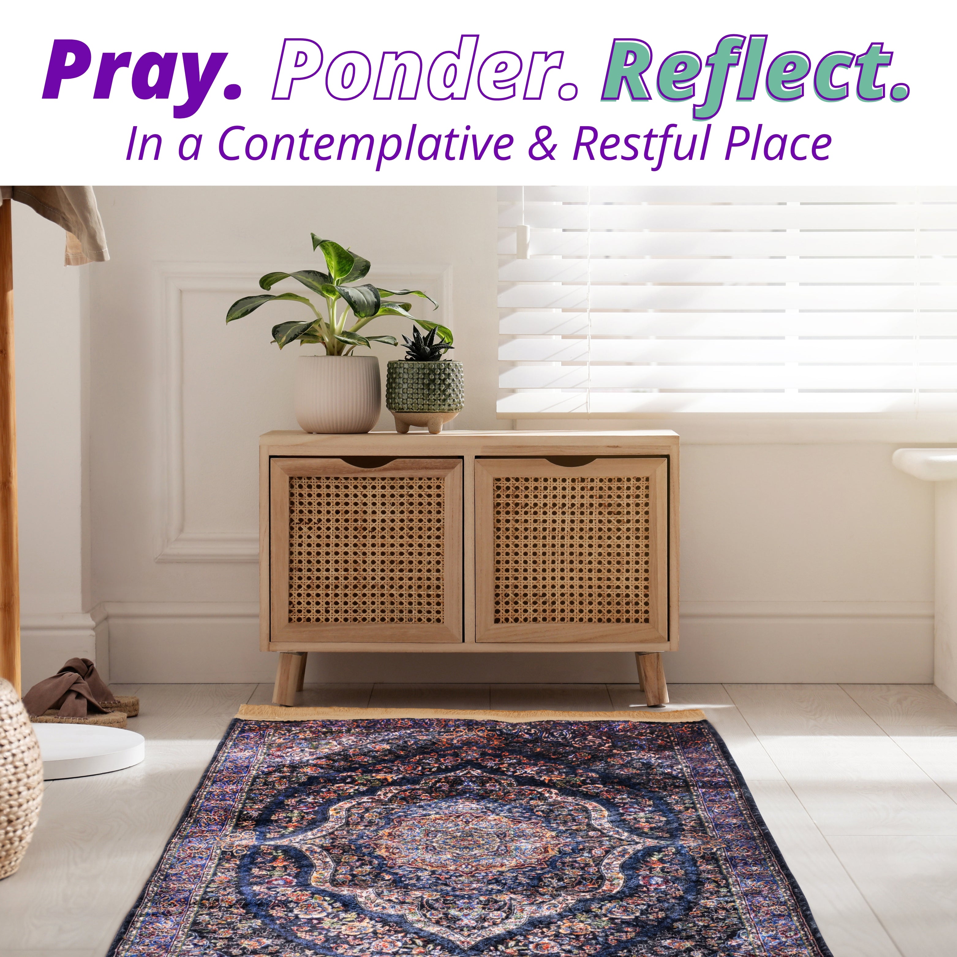 The Classics Prayer Mat in Palace Purple, Super Soft-Touch & Gift-Ready